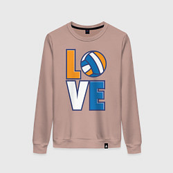 Женский свитшот Love Volleyball