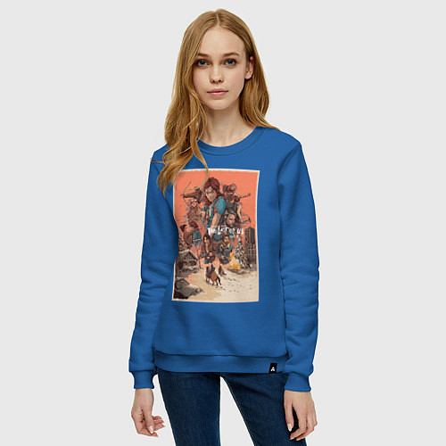 Женский свитшот Последний из нас / Синий – фото 3