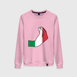 Свитшот хлопковый женский Италия, цвет: светло-розовый