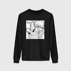 Женский свитшот Человек — бензопила