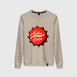 Свитшот хлопковый женский Nuka Cola Fallout, цвет: миндальный