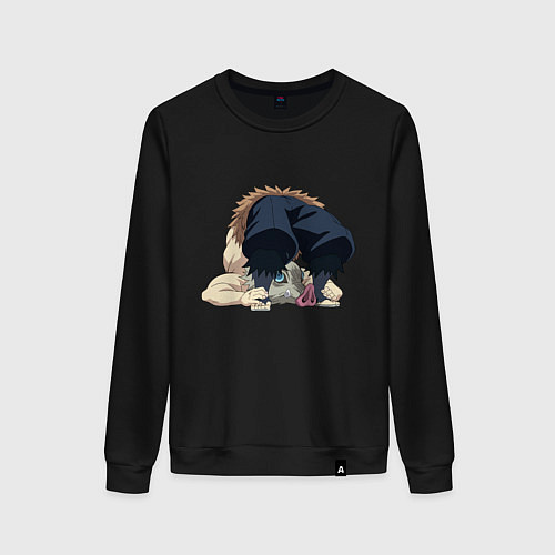 Женский свитшот Клинок, рассекающий демонов / Черный – фото 1