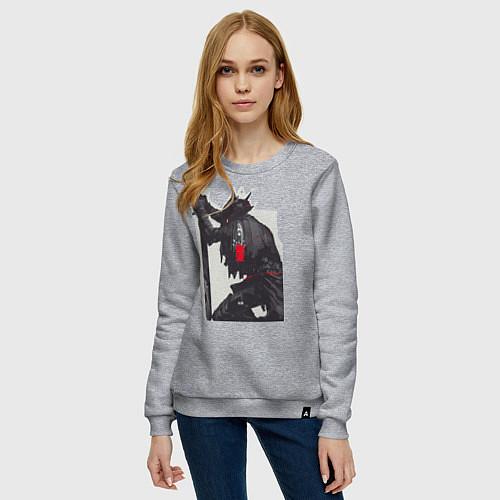 Женский свитшот Bloodborne / Меланж – фото 3