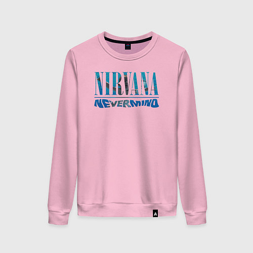 Женский свитшот Nirvana Нирвана Рок Rock / Светло-розовый – фото 1