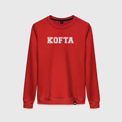 Свитшот хлопковый женский Prosto KOFTA, цвет: красный