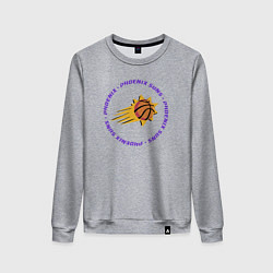 Свитшот хлопковый женский Phoenix NBA, цвет: меланж