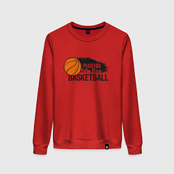 Свитшот хлопковый женский Basketball Phoenix, цвет: красный