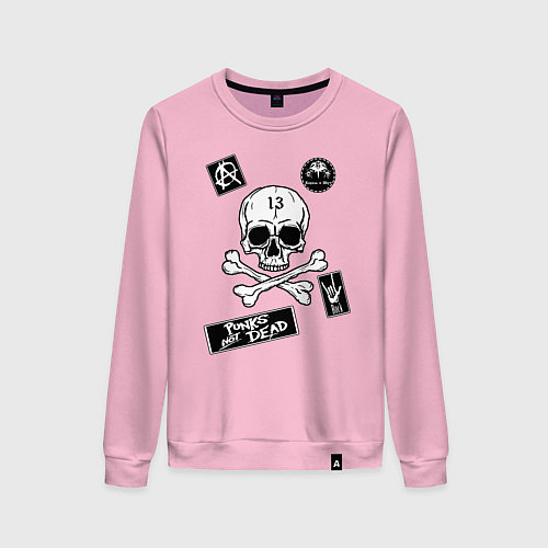 Женский свитшот Как у КНЯZZя Король и Шут / Светло-розовый – фото 1