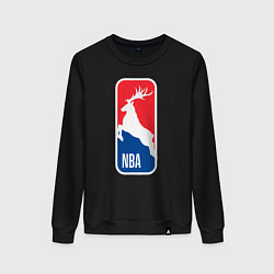 Свитшот хлопковый женский NBA - Bucks, цвет: черный