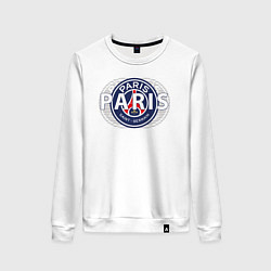 Свитшот хлопковый женский PSG Core Wordmark Graphic New 202223, цвет: белый