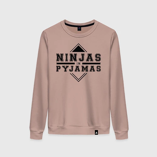 Женский свитшот Ninjas In Pyjamas / Пыльно-розовый – фото 1