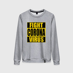 Женский свитшот Fight Corona Virus