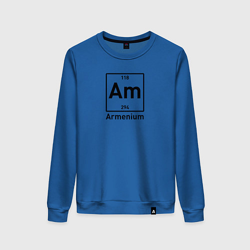 Женский свитшот Am -Armenium / Синий – фото 1
