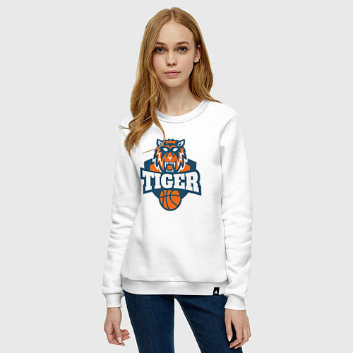 Женский свитшот Tiger Basketball / Белый – фото 3