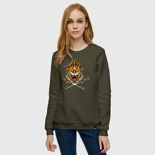 Женский свитшот Tiger King / Хаки – фото 3