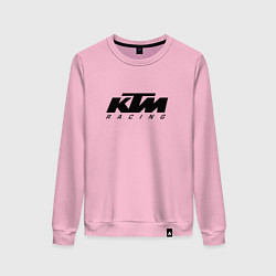 Свитшот хлопковый женский КТМ МОТОКРОСС KTM RACING, цвет: светло-розовый