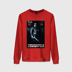 Свитшот хлопковый женский Terminator JD, цвет: красный