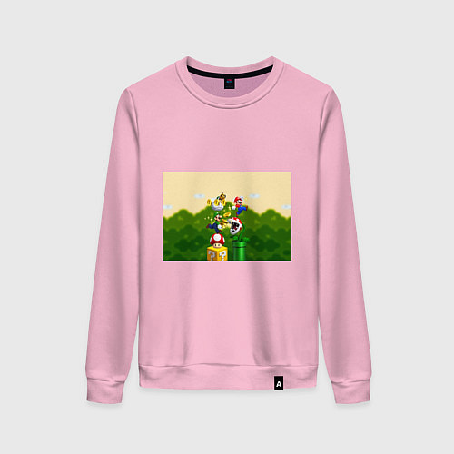 Женский свитшот Mario Coins / Светло-розовый – фото 1