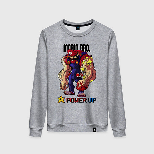 Женский свитшот Big Mario / Меланж – фото 1