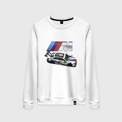 Свитшот хлопковый женский BMW Great Racing Team, цвет: белый
