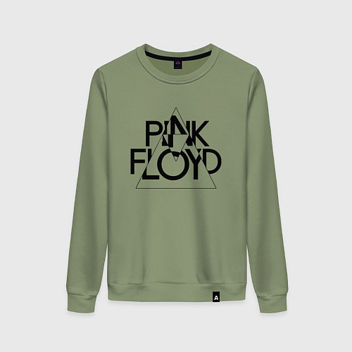 Женский свитшот PINK FLOYD LOGO ПИНК ФЛОЙД / Авокадо – фото 1