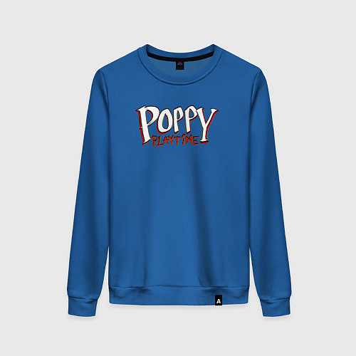 Женский свитшот Poppy Playtime Logo / Синий – фото 1