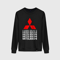 Женский свитшот MITSUBISHI МИЦУБИСИ МИТСУБИСИ МИЦУБИШИ LOGO STYLE