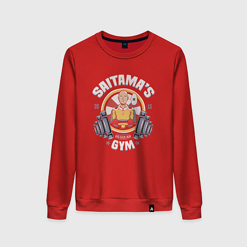 Женский свитшот Ванпанчмен 01 / Красный – фото 1