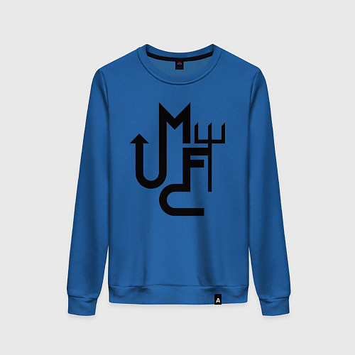 Женский свитшот Манчестер Юнайтед минимализм / Синий – фото 1