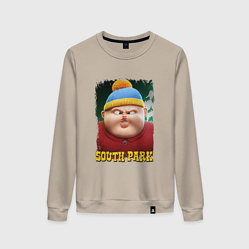 Женский свитшот Eric Cartman 3D South Park / Миндальный – фото 1