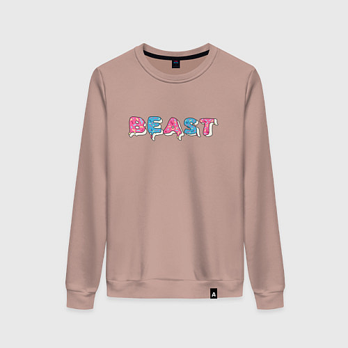 Женский свитшот Mr Beast - Art 1 / Пыльно-розовый – фото 1