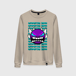 Женский свитшот GEOMETRY DASH ФИОЛЕТОВЫЙ ДЕМОН ГЕОМЕТРИЯ