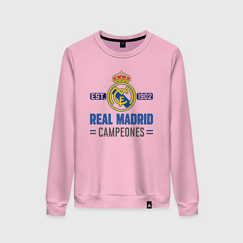 Женский свитшот Real Madrid Реал Мадрид / Светло-розовый – фото 1