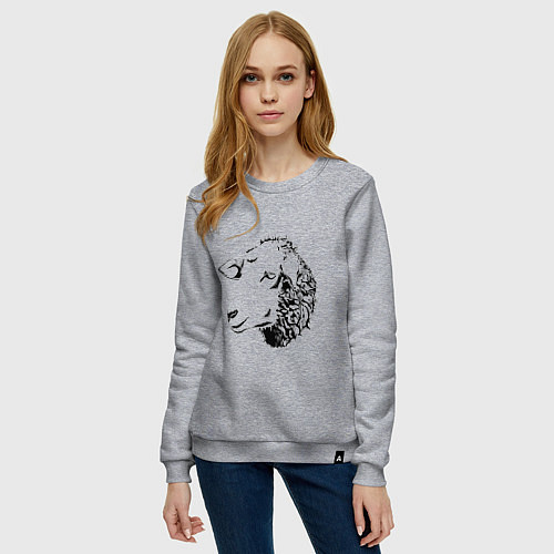 Женский свитшот Black and White Sheep / Меланж – фото 3