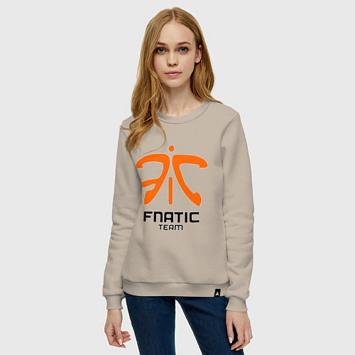 Женский свитшот Dota 2: Fnatic Team / Миндальный – фото 3