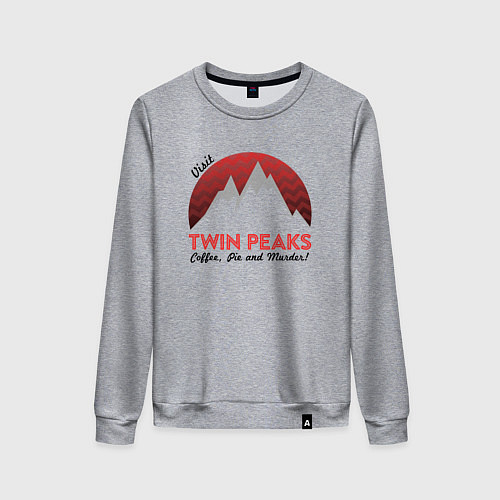 Женский свитшот Твин Пикс 2022 ltd / Меланж – фото 1