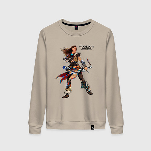 Женский свитшот Элой с луком Horizon / Миндальный – фото 1
