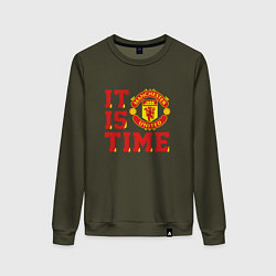 Женский свитшот It is Manchester United Time Манчестер Юнайтед