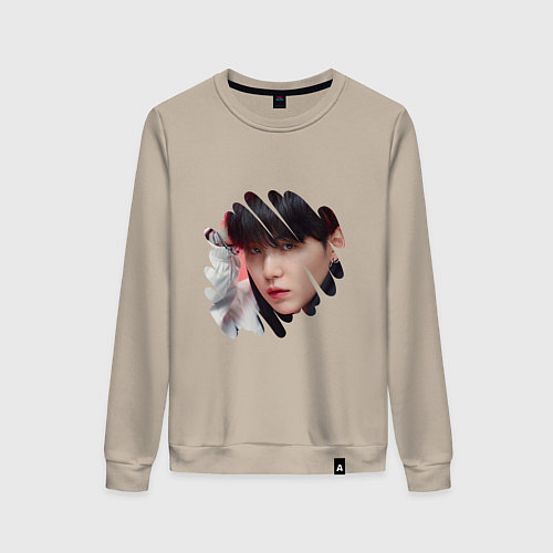 Женский свитшот Agust D SUGA BTS / Миндальный – фото 1