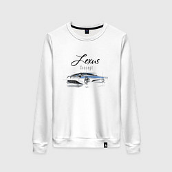 Свитшот хлопковый женский Lexus Concept, цвет: белый