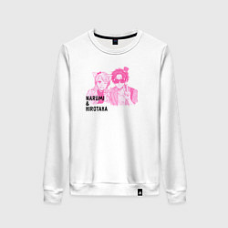 Свитшот хлопковый женский Наруми Момосэ & Хиротака Нифудзи, цвет: белый
