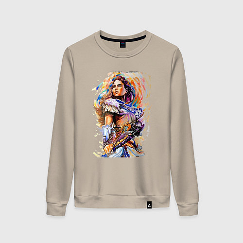 Женский свитшот Horizon Forbidden West Aloy / Миндальный – фото 1