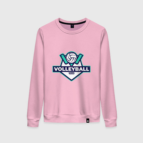 Женский свитшот Volleyball - Club / Светло-розовый – фото 1