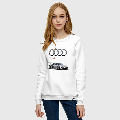 Женский свитшот Audi Germany / Белый – фото 3