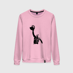 Свитшот хлопковый женский Jordan - Dunk, цвет: светло-розовый