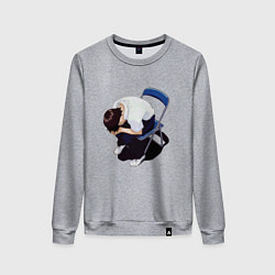 Женский свитшот Синдзи Икари на стуле