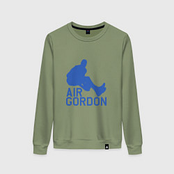 Свитшот хлопковый женский Air Gordon, цвет: авокадо