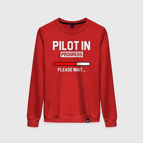 Женский свитшот Pilot In Progress / Красный – фото 1