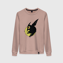 Свитшот хлопковый женский Night raid Akame ga kill, цвет: пыльно-розовый