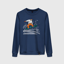 Женский свитшот Сноубордист snowboard